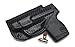 Rounded IWB Holster Fits: Taurus 738TCP Holster - RH - Carbon Fiber Black Kydex - Concealment Express - American Made