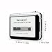 Cassette to MP3 Converter, Wikoo USB Cassette Converter Cassette Player with Earphone, Portable Cassette Converter Convert Tapes to Digital Version
