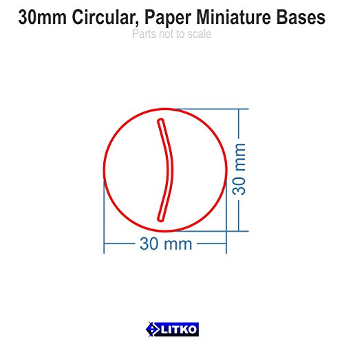 Paper Miniature Bases, 30mm Circle, 3mm Clear (10)