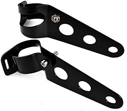 Tpfocus Universal Motorcycle Motorbike Streetfighter Headlight Headlamp Brackets Black