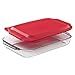 Pyrex Easy Grab 14-Piece Glass Baking Dish Set with Lids, Glass Food Storage Containers Set, Non-Toxic, BPA-Free Lids, Bakeware Set
