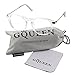 GQUEEN Fashion Fake Glasses Non Prescription Clear Glasses, UV400 Sun Glasses Oval Round Keyhole Metal Temple, 201588