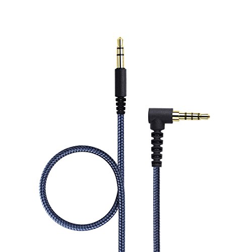KetDirect 1.5m(4.5ft) Replacememt Cable with remote volume control & Microphone for apple iphone itouch ipad & Android phone Samsung to skullcandy crusher AVIATOR 2.0 Skullcandy Hesh 2 headphone