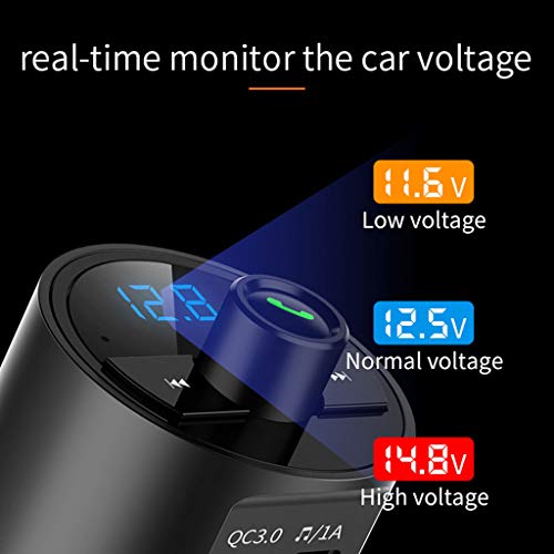 SUN HUIJIE (Buy one to Send one) Car Charging FM Bluetooth MP3 Car Music Player QC3.0 Launcher Card Bluetooth handsfree - Thumbnail 3
