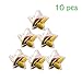 ShellKingdom Fillable Ornament Ball for Christmas, 10PCS Clear Transparent DIY Bauble Ball for Christmas Decor Easter Valentines Mother's Days Home Wedding Party (Star)