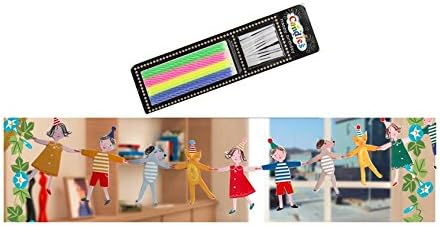 ADELEWAYS Party Decoration Supplies Flags Banner 2 Meters Long + Free 12 pcs Long Cake Candles