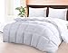 King Size, White Alternative Down Comforter - Warm and Lightweight - Luxury and Breathable Hotel Quality Bedding Set - All Season Fluffy and Cozy Oversized Cooling Microfiber Duvet Insert Comforter