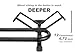 BikeHand Bicycle Floor Parking Rack Stand - for Mountain MTB & Road or Fat Bikes Indoor Outdoor Garage Storage - Max Tire Width 5