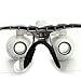 Zorvo Dentist Dental Surgical Medical Binocular Loupes 3.5X 320mm Optical Glass Loupe +Dental LED Head Light Lamp (silver)