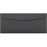 JAM PAPER #10 Business Premium Envelopes - 4 1/8 x 9 1/2 - Dark Grey - 50/Pack