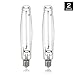 iPower GLBULBH1000X2 2-Pack Hydroponic 1000 Watt Horticulture Flowering Pressure Sodium HPS Grow Light Bulb Lamp-High PAR Enhanced Red and Orange Spectrums CCT 2100K, 2 Count (Pack of 1)