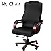 BTSKY Office Chair Covers Removable Stretch Cushion Slipcovers Stretchy for Computer Chair/High Back Chair Chair/Boss Chair/Rotating Chair/Executive Chair Cover Large Size, Black(No Chair)