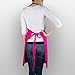 DII Everyday Basic Kitchen Collection, Chef Apron, Neon Pink