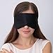 NingJing Super-Soft Natural Silk Sleep Mask With Free Ear Plugs (black)