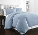 Beckham Hotel Collection Luxury Soft Brushed 2100 Series Microfiber Duvet Cover Set - Hypoallergenic - King/California King - Sky Blue
