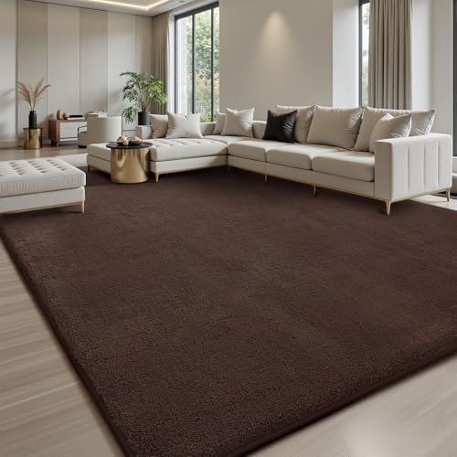 Sour Lemon Teppich Wohnzimmer 240x300cm,Großer Kaffee Flauschig Teppich