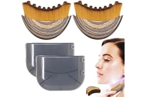 HIDLY New Lymphatic Contour Face Brush, Dry Brushing Face Brush, Lymphatic Drainage Massager for Face, Chin & Jawline Sculpting, Ergonomically Designed to Fit The Skin Precisely and Relieve Fatigue (2PCS)