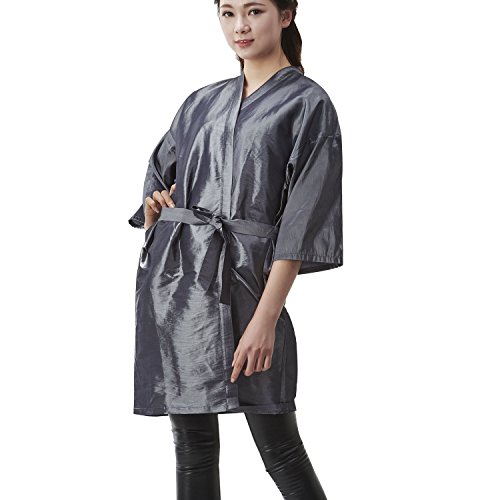 Salon Professional Hairdressing Kimono , Colorfulife® Gradient Color Hair Clothing Haircut Overalls Beauty SPA Wash Hair Treatment Barber Guest Gown Bathrobe Wai Cloth Night-gown A003 (Grey) - Thumbnail 6