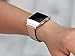 bayite Leather Bands for Fitbit Ionic Genuine Leather Replacement Accessories Straps for Fitbit Ionic Smart Fitness Watch Women Men Beige