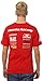 JH Design Men's Honda T-Shirt Wing Logo Crew Neck Red Shirt (X-Large, RAC4-Red)