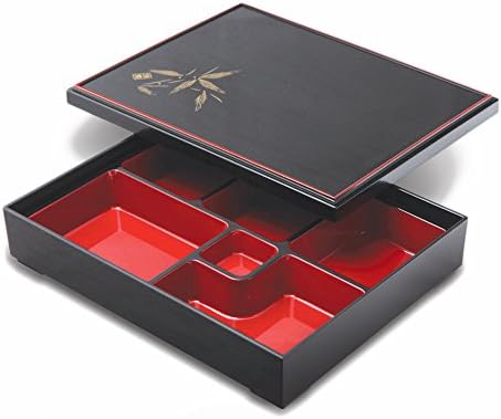 SEOKYUNG Bento Box Lacquered Durable Melamine Plastic Unbreakable Table Ware SJ 502B