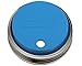 MJL Silicone Straw Hole Tumbler and Fermentation Lid with Rust Proof Band for Mason Jars (Bright Blue, Wide Mouth)