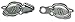 Drage (Entwined Dragons) Cloak or Cape Clasp (Size 2
