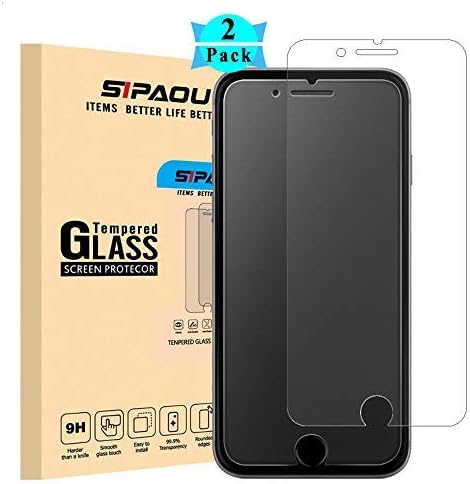 iPhone 7 8 Matte Screen Protector, [2-Pack] SIPAOU 9H Hardness Matte Tempered Glass Screen Film [Case Friendly] [Good Light Transmission] for iPhone 7 8 (for iPhone 7/8 (4.7 inch))