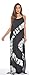 Riviera Sun 21614-BW-1X Summer Dresses/Maxi Dress/Sundresses for Women Black/White
