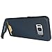 Galaxy S8 Case, OEAGO Samsung Galaxy S8 Case [Card Slot] [Brushed Texture] Heavy Duty Hybrid Dual Layer Wallet Case Cover Shell with Kickstand for Samsung Galaxy S8 - Navy Blue