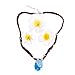 Princess Costume Dress Up Party Supplies Cosplay Accessory Necklace Gift Toy Doll Birthday For Girls (Necklace & Flower Hair Clip)