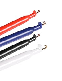 uxcell Gancho de prueba de 2.205 in de largo con clip soldable para multímetros PCB Tester