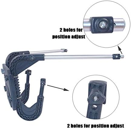 Hearthrousy Support frame motor bracket storm boat kayak inflatable fishing boat support frame motor bracket propeller hanging plate hanging frame assault boat net boat support frame