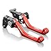 MZS CNC Pivot Brake Clutch Levers for Honda CRF250L CRF250M 2012-2017 (Red)