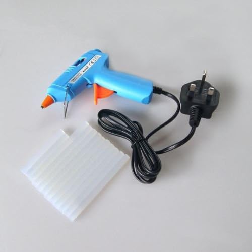 KATSU Tools 20W Electric Hot Glue Gun with 12 Glue Sticks, Blue, DIY - Image 3