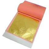 24 Karat Edible Gold Leaf by Slofoodgroup (25 Transfer Sheets Gold Leaf per book) 3.15 in x 3.15in Transfer Leaf Sheets