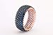 Special Design Turkish Handmade Jewelry 5 Lines Sapphire Zircon Stone 925 Sterling Silver Band Ring All Size