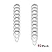 Riyidecor 18-Pack Metal Shower Hooks Chrome Stainless Steel Shower Curtain Rings for Bathroom Shower Curtain Rod Rustproof