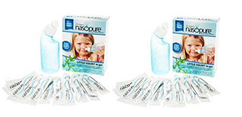Nasopure Little Squirt To Go Kit, with 4 Ounce Bottle (Set of 2)