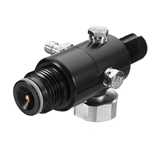 Gurlleu 4500psi High Pressure PCP Paintball Air Tank Valve Regulator & Fill Station (800PSI Output)