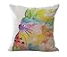HomeTaste Cute Totoro Decorative Linen Throw Pillow Cover 18x18