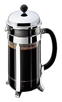 Bodum CHAMBORD Coffee & Tea Maker, French Press Coffee Maker, Stainless Steel & Heat-Resistant Borosilicate Glass, The Original French Press, Made in Europe, 8 cup, 1 liter, 34 ounces