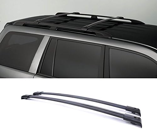 AutoCat Fit 03-08 Pilot Aluminum Roof Rack Cross Bars Luggage Cargo Carrier Rails Black 2pcs