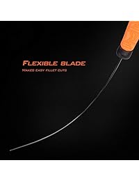 Cuchillo de filete KastKing, Razor Sharp G4116 hoja alemana de acero inoxidable de 5.0 in a 9.0 in, cuchillos de nivel profesional para filetear y pegar, mangos antideslizantes, incluye hoja protectora
