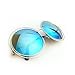 XXL Halo Double Wire Oversized Big Round ROXANNE Bohemian Coachella Sunglasses Color Gold Turquoise Mirror
