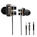 T-TOPER Noise Isolating Stereo Wired Sweatproof Two Drivers Heavy Bass Earphones with Mic for SmartPhones