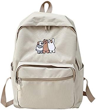 We Bare Bears Casual Backpack Popular Leisure Backpack Printed Daypack School Backpack Outdoor Sports Backpack (Color : Khaki, Size : 28 X 11 X 40cm)