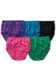 Comfort Choice Women's Plus Size 5-Pack Nylon Brief