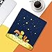 Ayotu Colorful Case for Kindle Oasis - (9th Gen, Released only in 2017) Honeycomb Version PU case with Auto Wake/Sleep,New Waterproof 7''Kindle Oasis Case,Soft Shell Series KO-10 The Boy and Fox