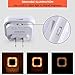 SYCEES Dimmable LED Night Light with Dusk-to-Dawn Sensor for Nursery, Kids Room, Bedroom, Hallway, Stairs, Bathroom, Kitchen, Warm White, Pack of 4